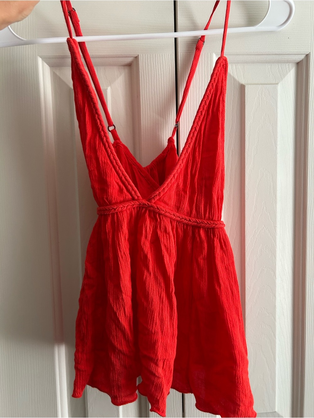 Abercrombie & Fitch Red/ Orange Spaghetti-Strap Camisole